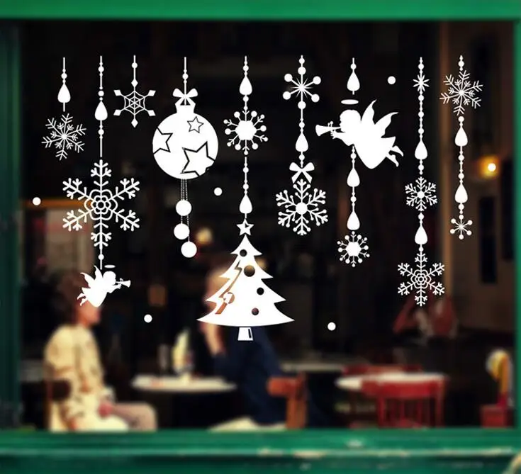 5pcs/lot Happy Christmas Window Stickers Glass Stickers Christmas Snowflakes Fawn Wallpaper Decoration 90x60cm
5pcs/lot Happy Christmas Window Stickers Glass Stickers Christmas Snowflakes Fawn Wallpaper Decoration 90x60cm