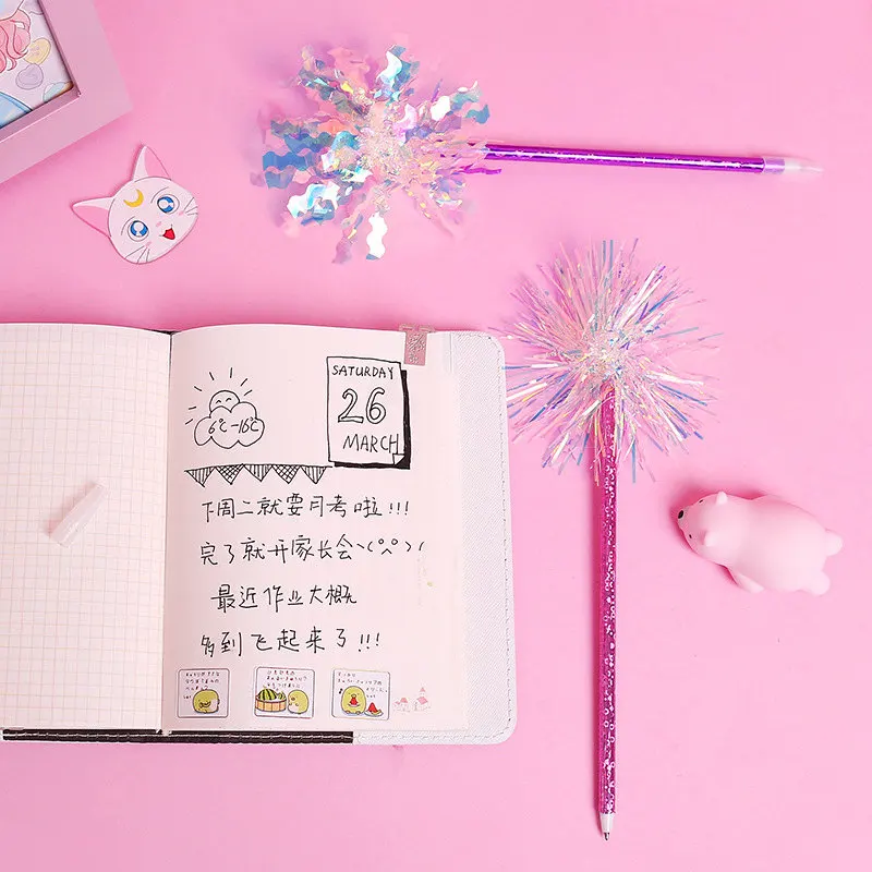 4PCs Coloffice Shining Colorful Silk Ballpoint Pen Cute Colorful Writing Office Pen Blue Ink 0.5mm Girls Stationery 23*11*0.3cm
4PCs Coloffice Shining Colorful Silk Ballpoint Pen Cute Colorful Writing Office Pen Blue Ink 0.5mm Girls Stationery 23*11*0.3cm