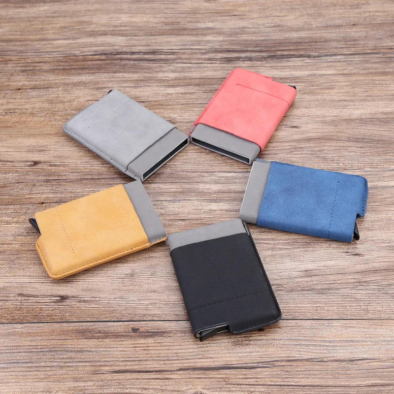SEEKRID RFID Blocking Business Leather Wallet Aluminium Credit ID Card Holder Purse Automatic Vintage Card Case Holders for Men
SEEKRID RFID Blocking Business Leather Wallet Aluminium Credit ID Card Holder Purse Automatic Vintage Card Case Holders for Men