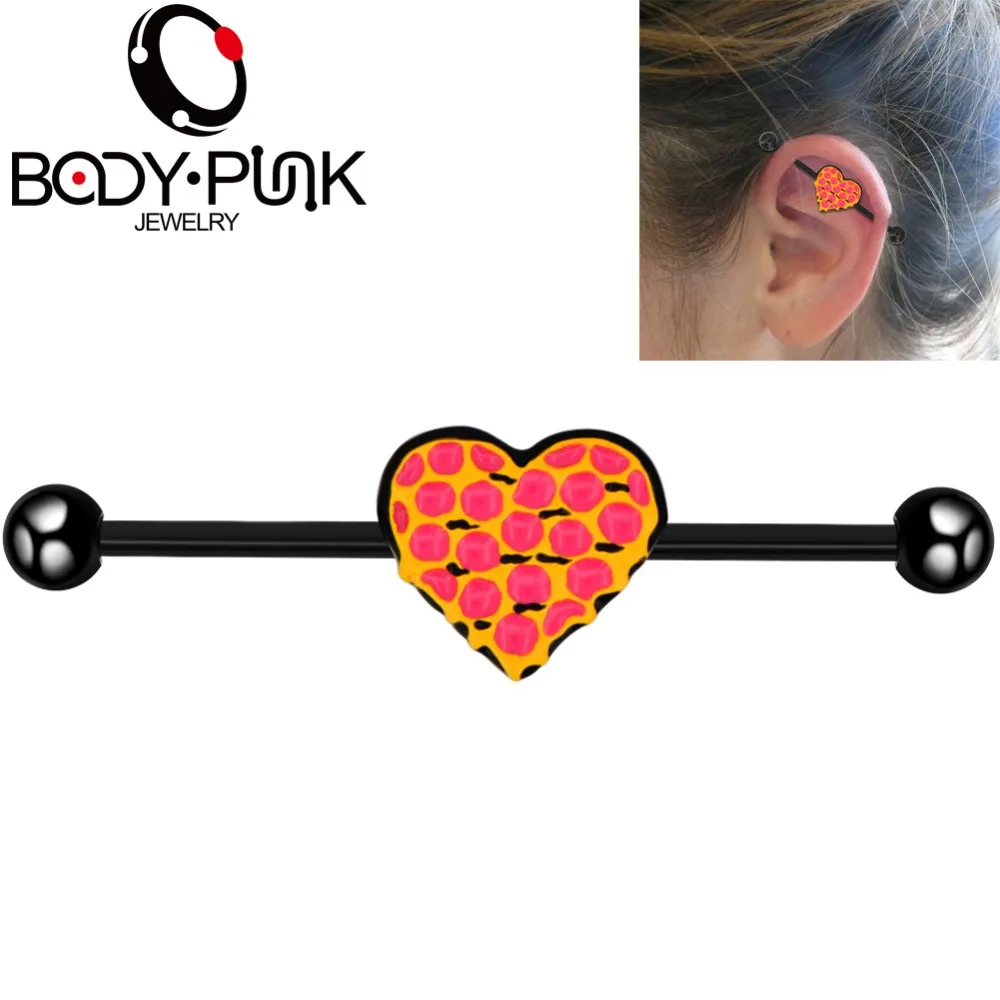 Body Punk Heart Center Industrial Piercing Barbell Cartilage Earring Piercing Long Straight Screw Helix Ear Body Jewelry
Body Punk Heart Center Industrial Piercing Barbell Cartilage Earring Piercing Long Straight Screw Helix Ear Body Jewelry