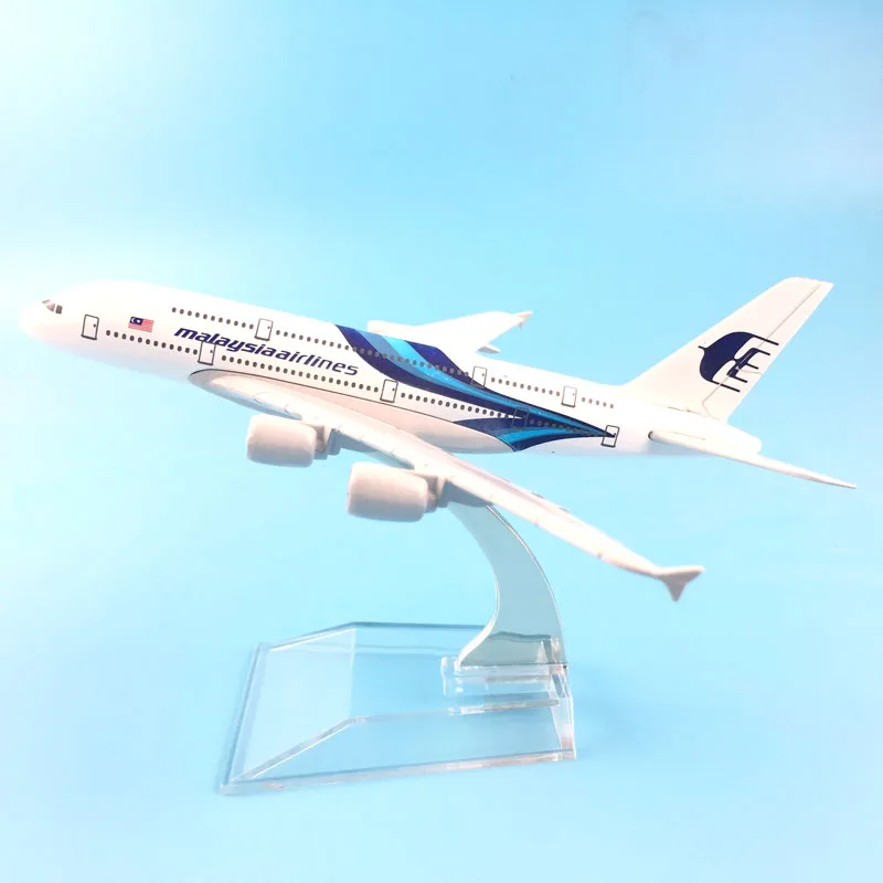 Малайзия пассажирские 16 см A380 авиалинии металлического сплава модель самолета