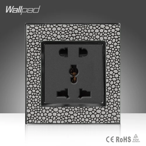 Wholesale Wallpad Grey Leather Switch Frame 110-250V 5 Pin10A 13A Universal Electric Wall Mounted Socket, Free Shipping
Wholesale Wallpad Grey Leather Switch Frame 110-250V 5 Pin10A 13A Universal Electric Wall Mounted Socket, Free Shipping