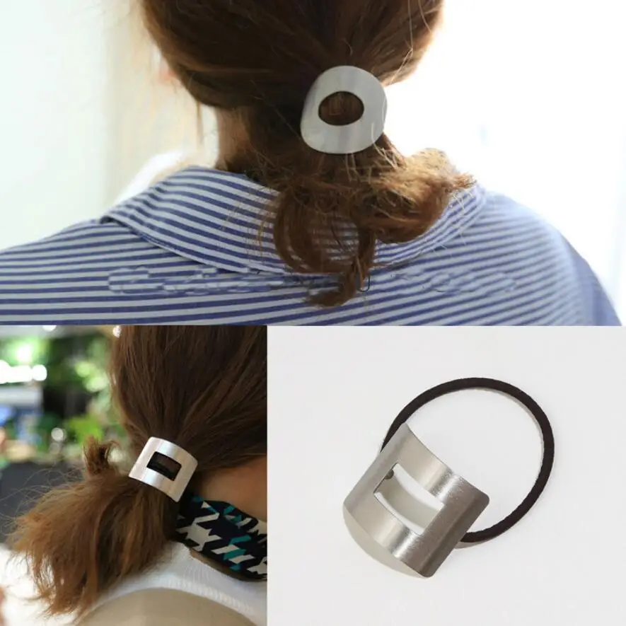 New Love Simple Metal Geometric Hair Rope Female Elegant Horse Tail Tie Rubber Bands Girls Hair Accessories
New Love Simple Metal Geometric Hair Rope Female Elegant Horse Tail Tie Rubber Bands Girls Hair Accessories