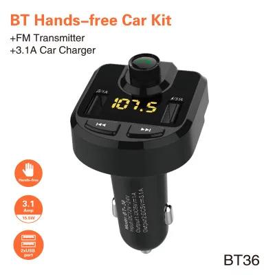 Bluetooth Hands free автомобильный комплект fm радио передатчик модулятор музыкальный