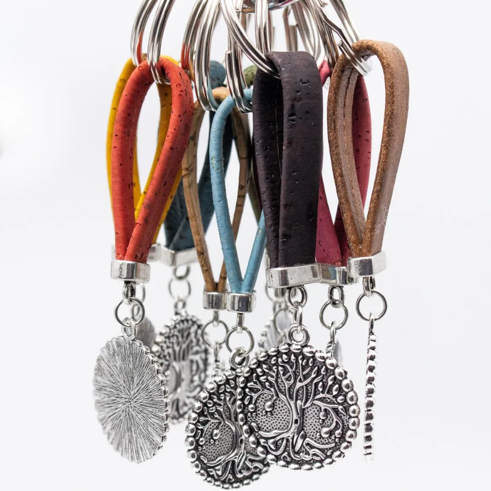Cork keychain Round tree pendant Simple style colorful cork handmade keychain I-054-MIX-10
Cork keychain Round tree pendant Simple style colorful cork handmade keychain I-054-MIX-10