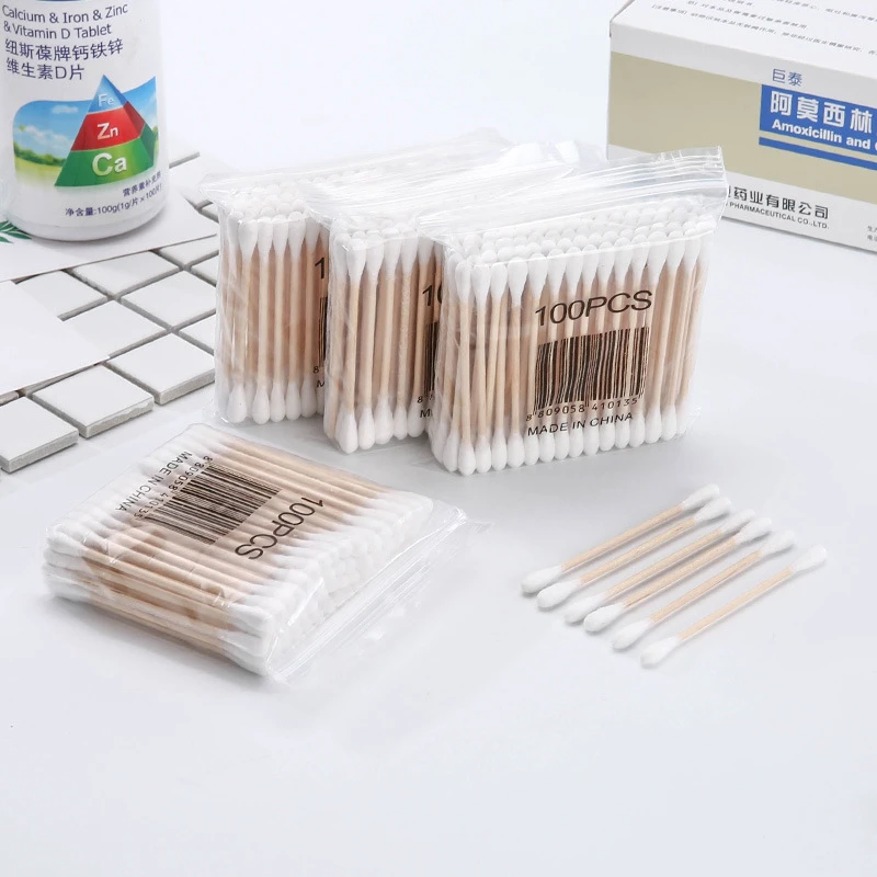 100Pcs/Packs Women Beauty Makeup 100% Cotton Swab Cotton Buds Make Up Double-head Wood Sticks Ears Cleaning Cosmetics Health
100Pcs/Packs Women Beauty Makeup 100% Cotton Swab Cotton Buds Make Up Double-head Wood Sticks Ears Cleaning Cosmetics Health