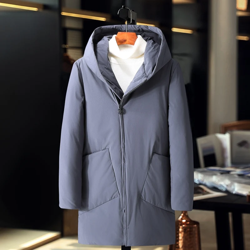 2018 Winter Men's Down Jacket Warm White Duck Down Long Coat Hooded Mens Windbreak Casual Hoodie Jacket Male Overcoat JK-8010
2018 Winter Men's Down Jacket Warm White Duck Down Long Coat Hooded Mens Windbreak Casual Hoodie Jacket Male Overcoat JK-8010