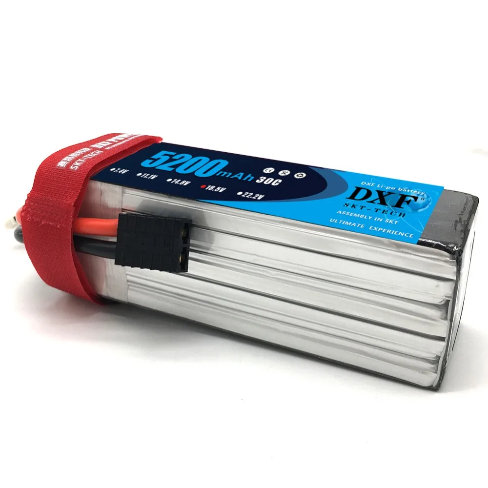 DXF RC Lipo 5S батарея 18,5 V 5200mAh 30C Max60C самолет Дрон AKKU Bateria для FPV вертолета автомобиля лодки мультикоптера квадрокоптера
DXF RC Lipo 5S батарея 18,5 V 5200mAh 30C Max60C самолет Дрон AKKU Bateria для FPV вертолета автомобиля лодки мультикоптера квадрокоптера