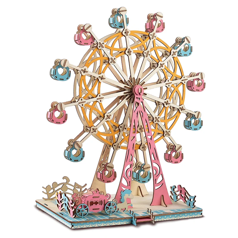 3D Happy Ferris Wheel funny handwork model kit colorful wood toy for girls spielzeug juguetes para los ni os
3D Happy Ferris Wheel funny handwork model kit colorful wood toy for girls spielzeug juguetes para los ni os