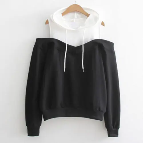 Women Sweatshirt Pullovers Long Sleeve Hoodie Cold Shoulder Sweatshirt Hooded Autumn Outwear Jumper Pullover Women Clothes
Women Sweatshirt Pullovers Long Sleeve Hoodie Cold Shoulder Sweatshirt Hooded Autumn Outwear Jumper Pullover Women Clothes