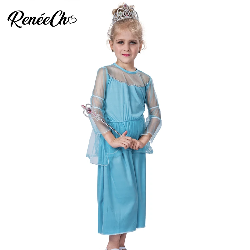 Reneecho Halloween Costume For Kids long sleeve Girl Blue Princess Dress child belle costume Little Elsa Cosplay For 4-12 years
Reneecho Halloween Costume For Kids long sleeve Girl Blue Princess Dress child belle costume Little Elsa Cosplay For 4-12 years
