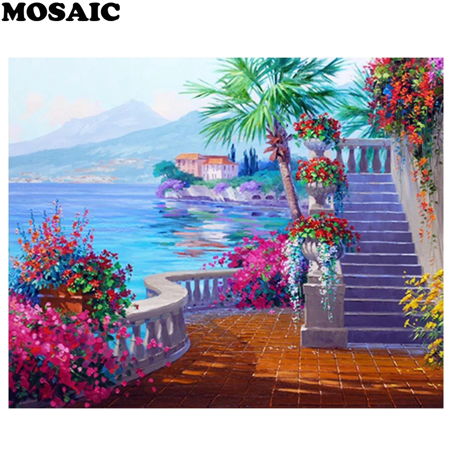 Lowest price Full Square 5D DIY Diamond Painting "Seaside "wall sticker Embroidery Cross Stitch Mosaic Home Decor Gift
Lowest price Full Square 5D DIY Diamond Painting "Seaside "wall sticker Embroidery Cross Stitch Mosaic Home Decor Gift