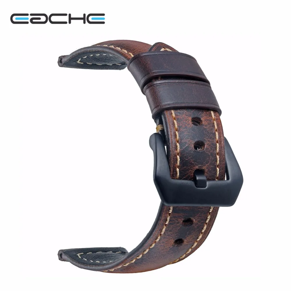 EACHE 20mm 22mm 24mm 26mmGenuine Leather Watch band dark brown light brown red black Classical Oil-tanned leather Watch Strap
EACHE 20mm 22mm 24mm 26mmGenuine Leather Watch band dark brown light brown red black Classical Oil-tanned leather Watch Strap