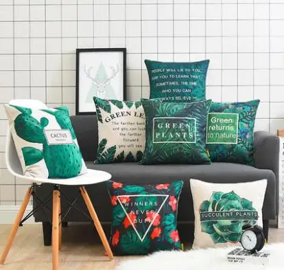 simple deep green style plants printed cushion cover cotton linen throw pillow case waist pillow cover home decoration
simple deep green style plants printed cushion cover cotton linen throw pillow case waist pillow cover home decoration