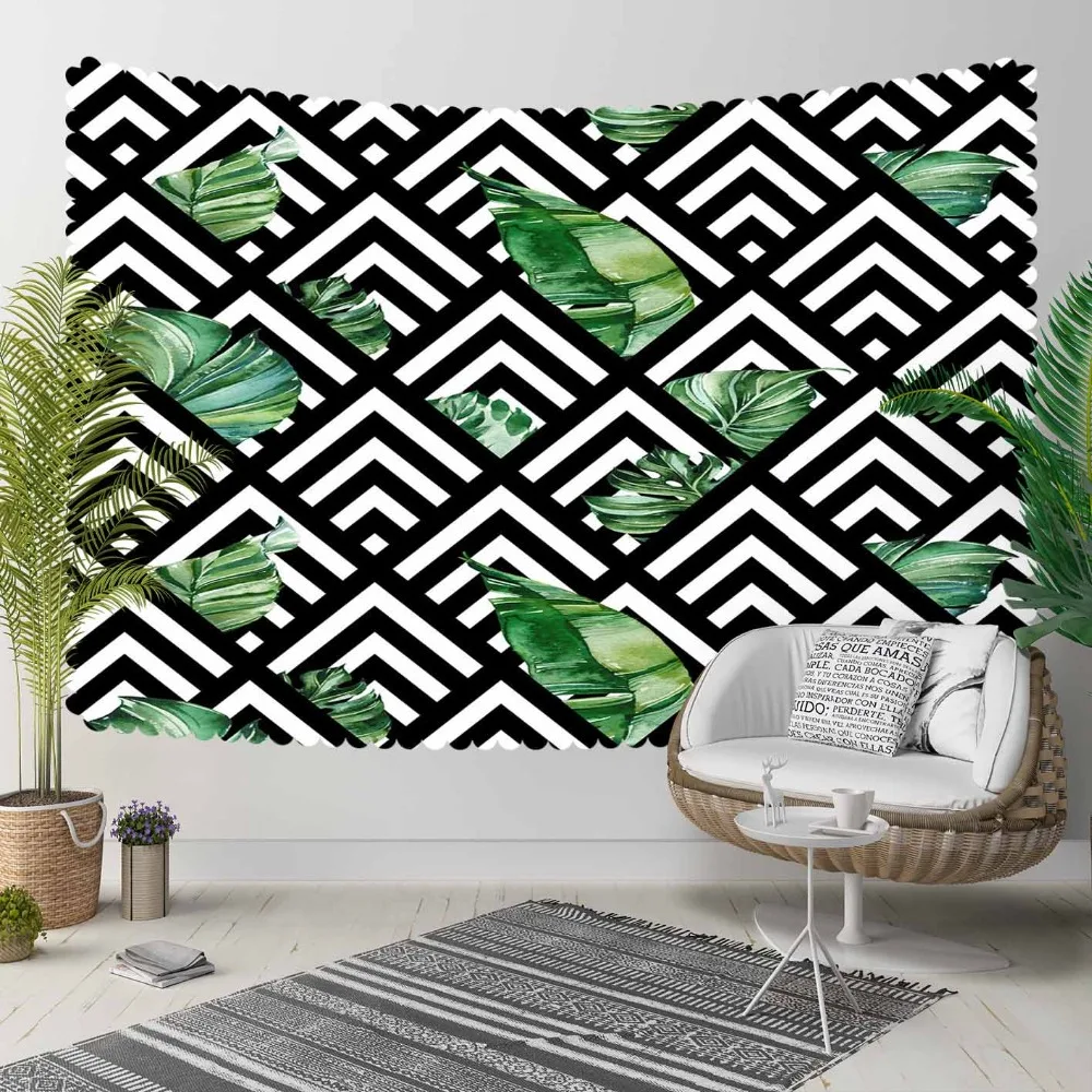Else Black Lines Triangles Green Leaves Geometric 3D Print Decorative Hippi Bohemian Wall Hanging Landscape Tapestry Wall Art
Else Black Lines Triangles Green Leaves Geometric 3D Print Decorative Hippi Bohemian Wall Hanging Landscape Tapestry Wall Art