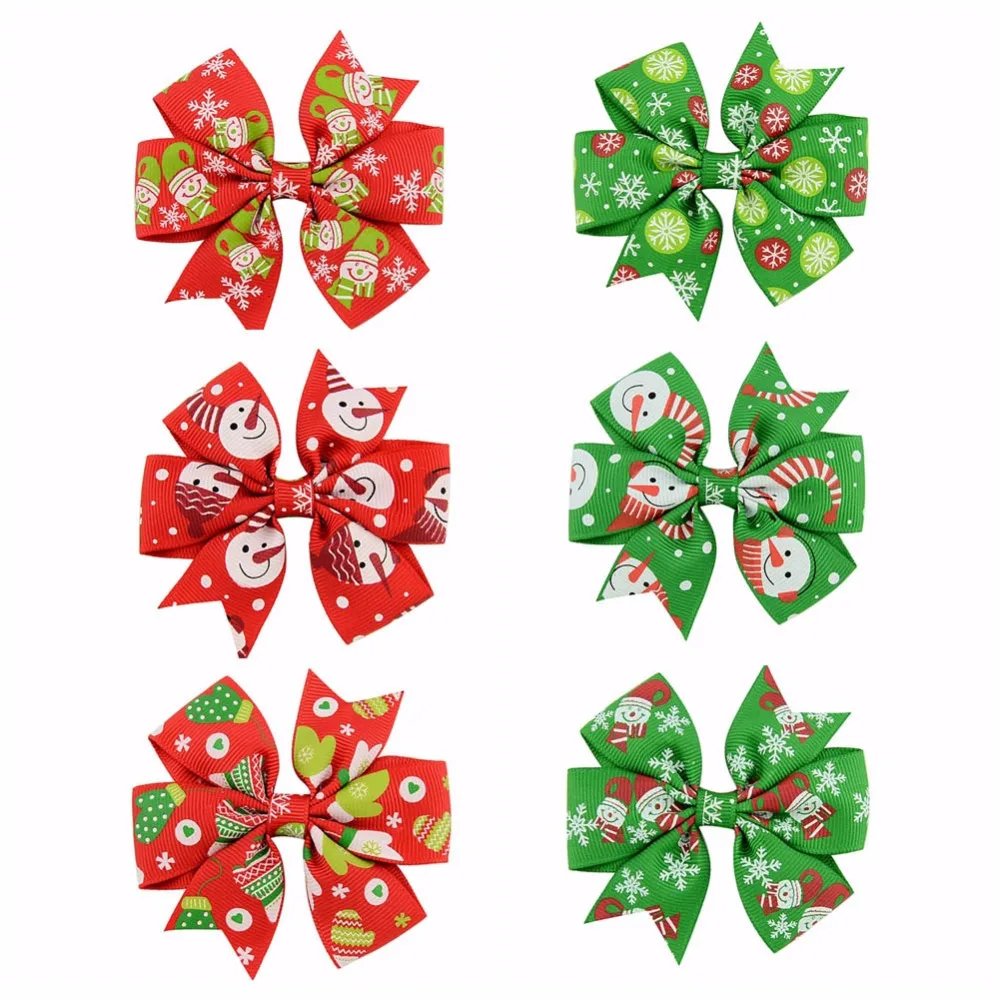 3 Inch 6 Colors Christmas Snowman Painted Grosgrain Ribbon Hair Bow Clips Kids Hairpins Boutique Bow Clips Hair Accessories 642
3 Inch 6 Colors Christmas Snowman Painted Grosgrain Ribbon Hair Bow Clips Kids Hairpins Boutique Bow Clips Hair Accessories 642