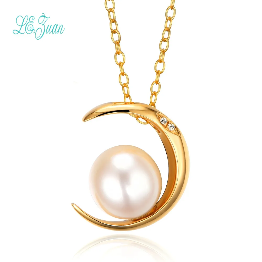 L & zuan, 18K, желтое золото, 0.001CT, бриллианты, натуральный пресноводный жемчуг, ожерелье, Подвеска для женщин, свадебные ювелирные украшения
L & zuan, 18K, желтое золото, 0.001CT, бриллианты, натуральный пресноводный жемчуг, ожерелье, Подвеска для женщин, свадебные ювелирные украшения