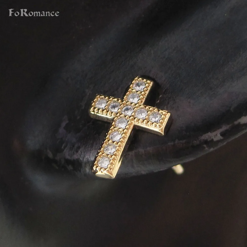 Серьги-гвоздики Foromance /JESUS CROSS 0 39*0 28 дюйма желтое золото два стиля | Украшения и