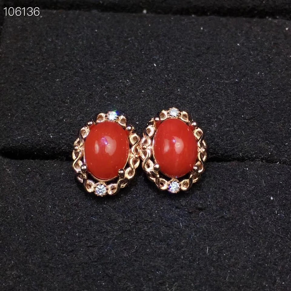 KJJEAXCMY high jewelry 925 silver inlaid natural red coral ladies earrings set support detection
KJJEAXCMY high jewelry 925 silver inlaid natural red coral ladies earrings set support detection