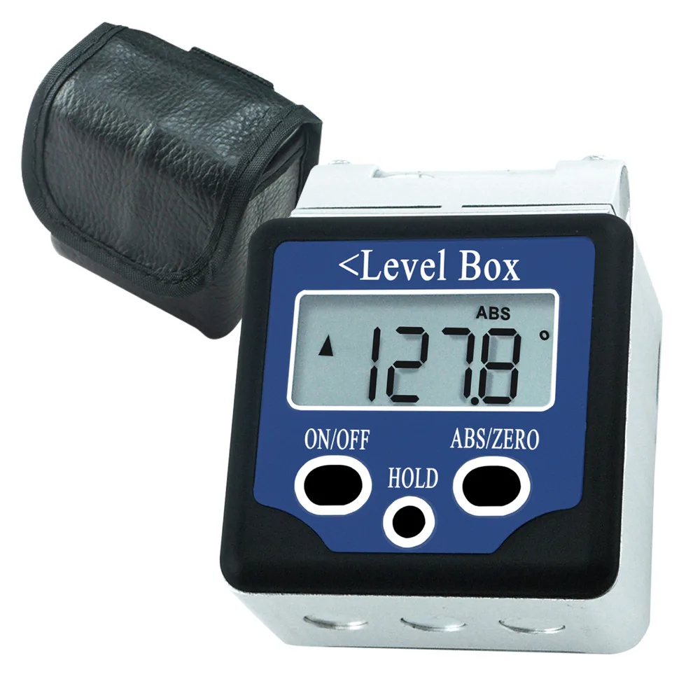 Inclinometer Angle Finder +/- 180 degree (0~360 degree) Spirit Level Box with Magnet Relative Absolute Measure Protractor
Inclinometer Angle Finder +/- 180 degree (0~360 degree) Spirit Level Box with Magnet Relative Absolute Measure Protractor