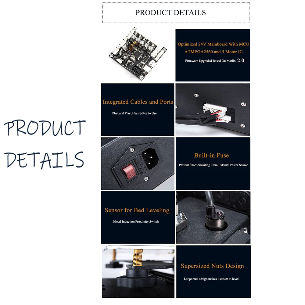 Factory Popular Commercial Desktop Metal 3d Printer Ortur4 Overheat Protection System Professional fdm 3d Printer Dropshipping
Factory Popular Commercial Desktop Metal 3d Printer Ortur4 Overheat Protection System Professional fdm 3d Printer Dropshipping