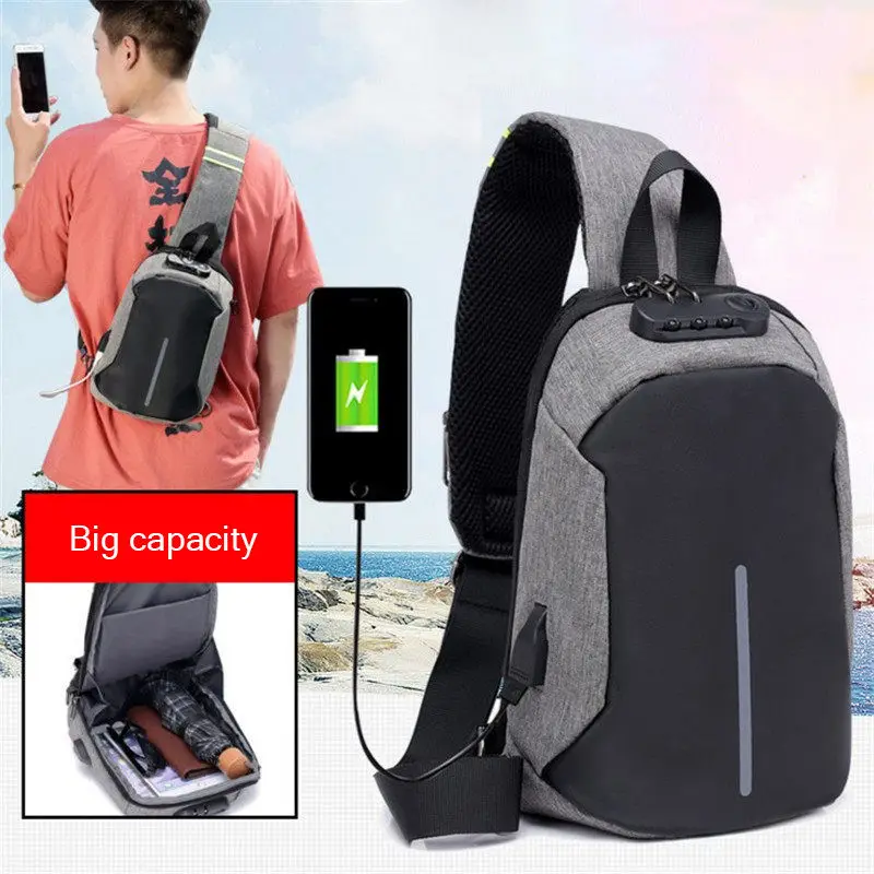 Fashion Casual Messenger Bag USB Charging Design Nylon Waterproof Chest Bag Pack Anti Theft Shoulder Crossbody bags Travel
Fashion Casual Messenger Bag USB Charging Design Nylon Waterproof Chest Bag Pack Anti Theft Shoulder Crossbody bags Travel