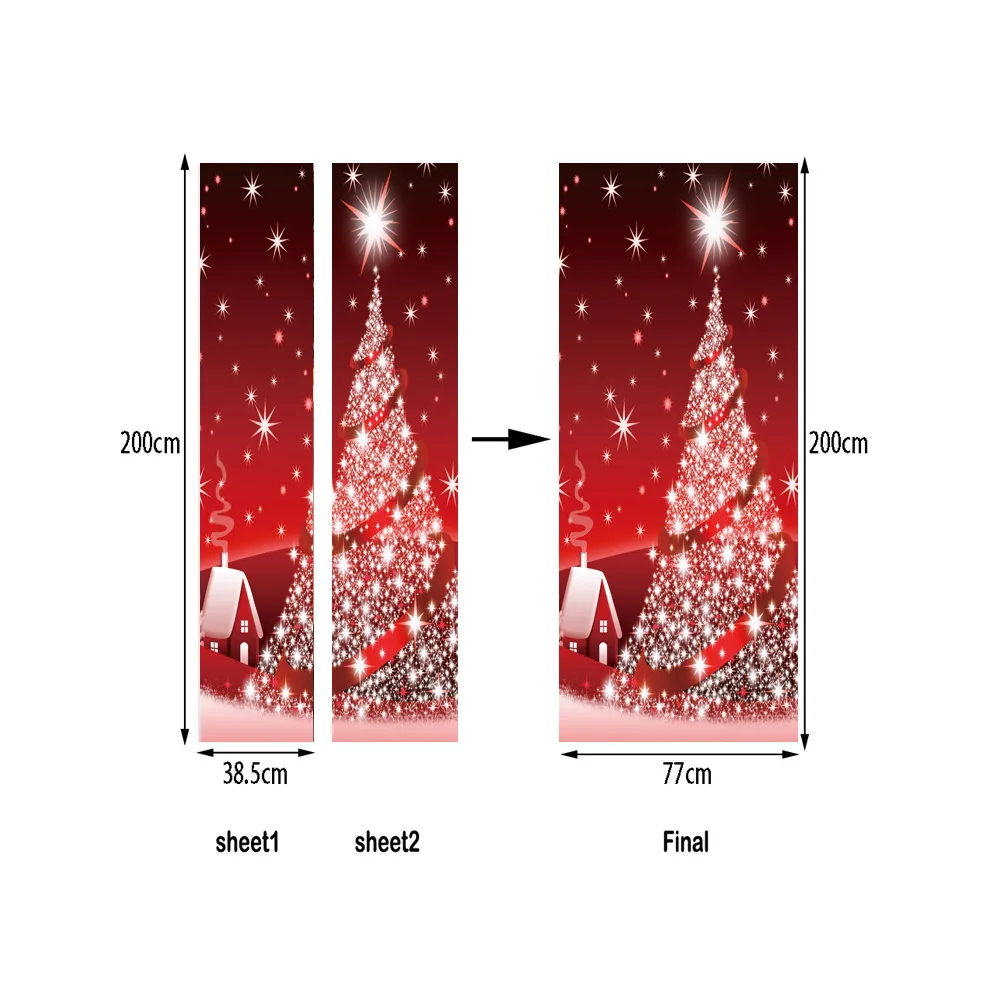 Christmas Door Stickers Decorations for home Art Self Adhesive waterproof PVC HD Print Wallsticker on the Door Decal dropship
Christmas Door Stickers Decorations for home Art Self Adhesive waterproof PVC HD Print Wallsticker on the Door Decal dropship