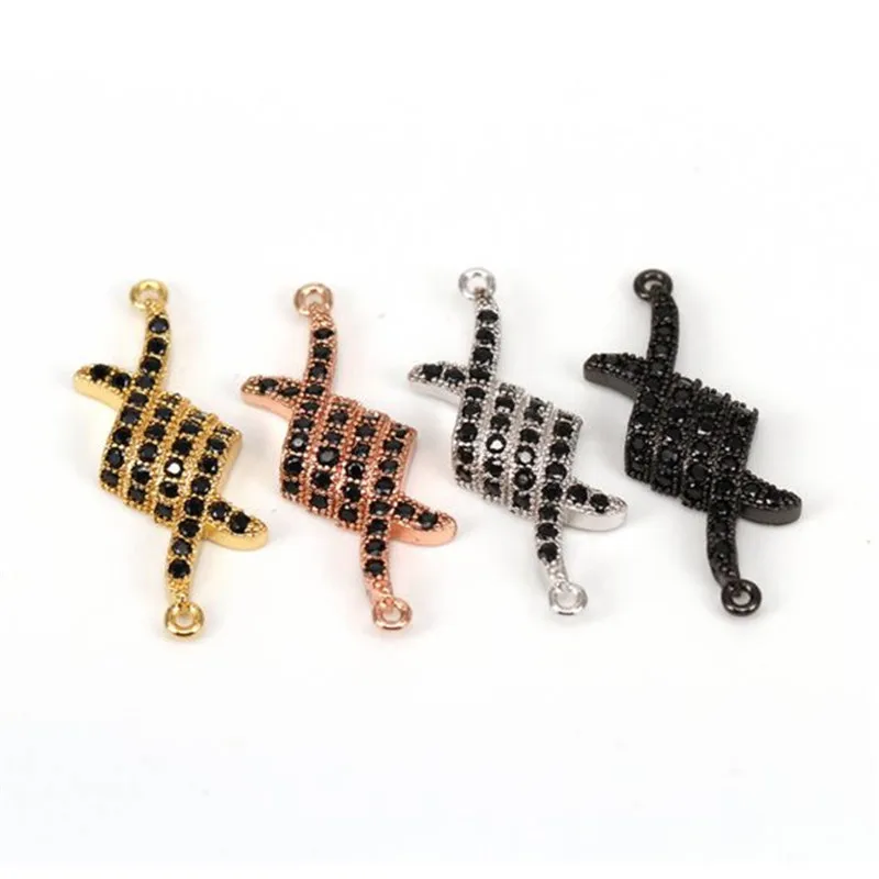 Fashion Black CZ Handshake connector Micro Pave pendant Cubic Zircon pendant plated Unisex Bracelet Hand Chain Anklet
Fashion Black CZ Handshake connector Micro Pave pendant Cubic Zircon pendant plated Unisex Bracelet Hand Chain Anklet