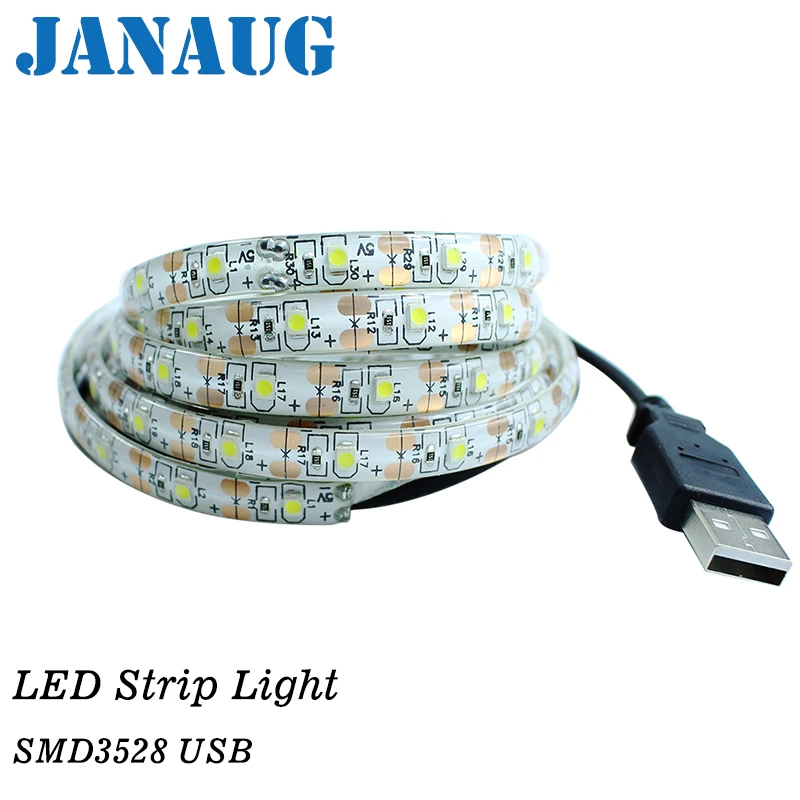 5V USB Cable Power rgb LED strip light lamp Waterproof 60led/m SMD3528 Christmas desk Decor lamp tape For TV Background Lighting
5V USB Cable Power rgb LED strip light lamp Waterproof 60led/m SMD3528 Christmas desk Decor lamp tape For TV Background Lighting