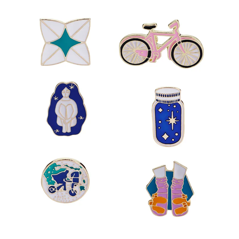Creative Corsage Long Hair Beauty Bicycle Wishing Bottle Socks Cartoon Enamel Brooch For Men&Women Clothing Jewelry Collar Pins
Creative Corsage Long Hair Beauty Bicycle Wishing Bottle Socks Cartoon Enamel Brooch For Men&Women Clothing Jewelry Collar Pins