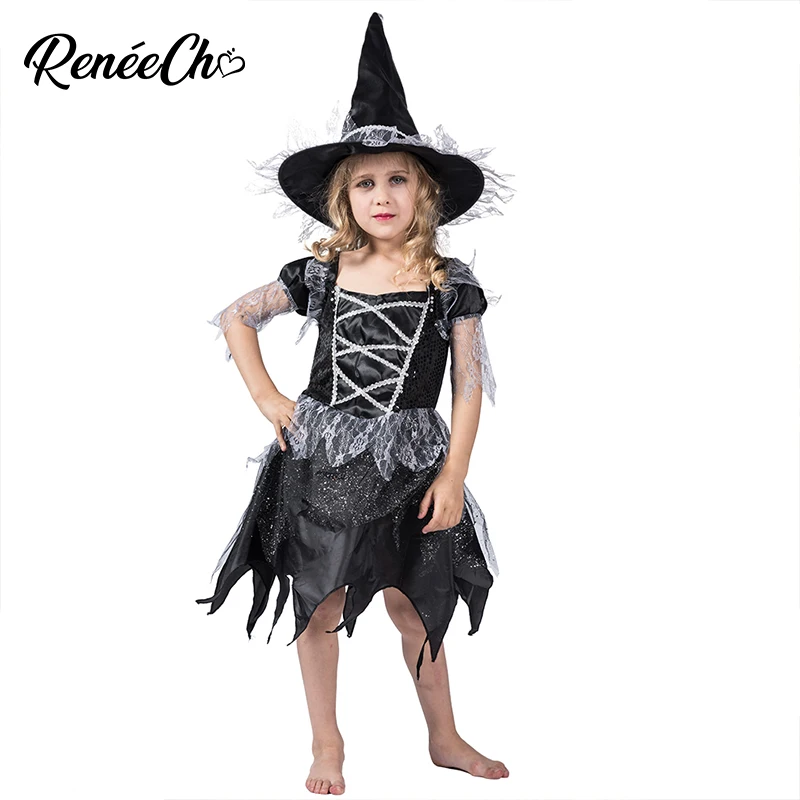 2018 new kids costume halloweens Girl Witch Costume Black Lace Dress With Hat Child Glitter Devil Costumes Halloween Cosplay
2018 new kids costume halloweens Girl Witch Costume Black Lace Dress With Hat Child Glitter Devil Costumes Halloween Cosplay