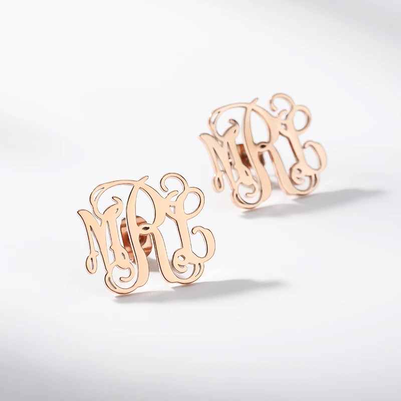 Personalized Jewelry Brincos Boucle d'oreille Gold Stainless Steel Oorbellen Silver Initial Monogram Earrings For Women Men BFF
Personalized Jewelry Brincos Boucle d'oreille Gold Stainless Steel Oorbellen Silver Initial Monogram Earrings For Women Men BFF