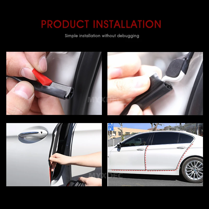 10M/Set Car Door Edge Rubber Scratch Protector Anti Collision Scratch Protection Car Door Rubber Sealing Strips Sticker
10M/Set Car Door Edge Rubber Scratch Protector Anti Collision Scratch Protection Car Door Rubber Sealing Strips Sticker