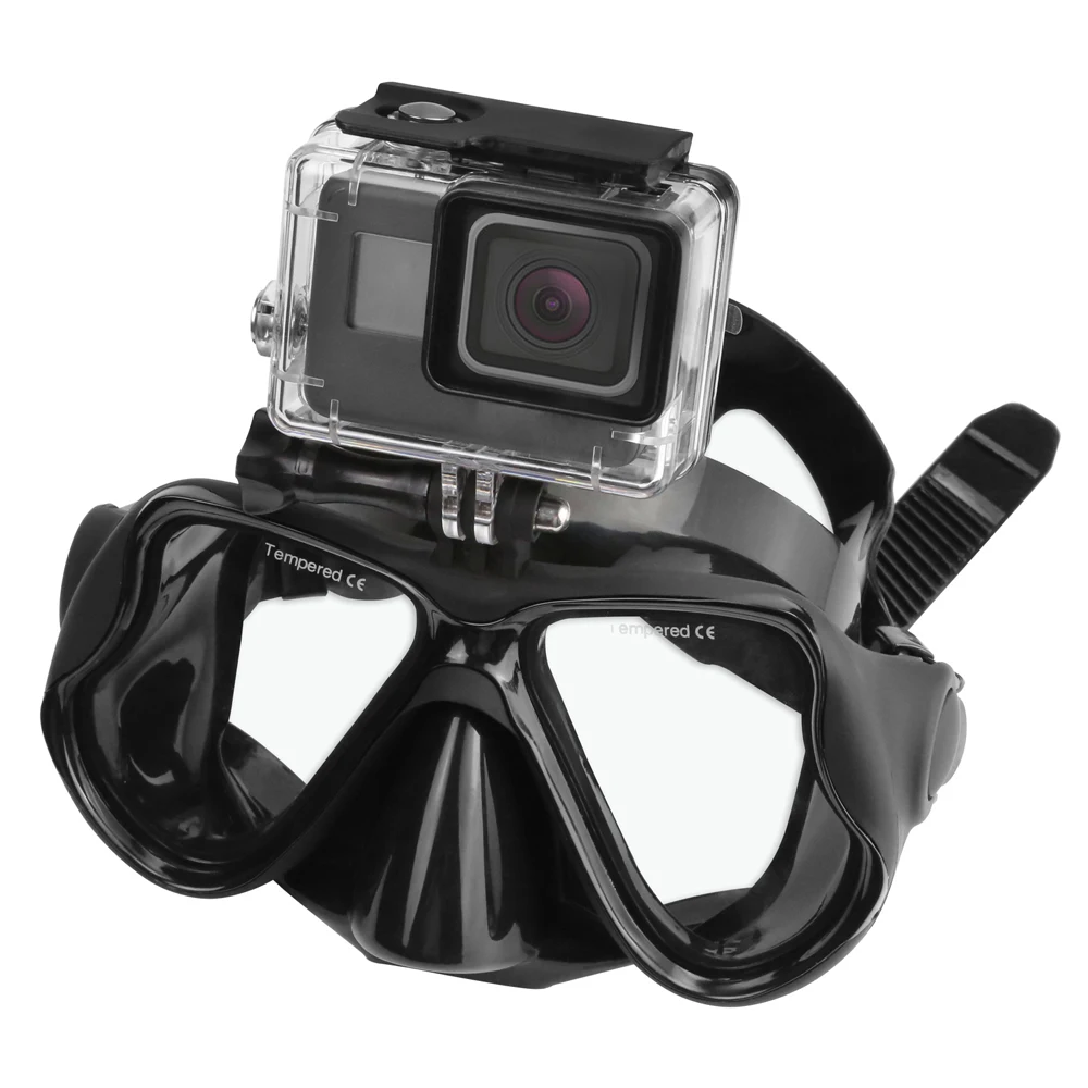 Маска для плавания Powerwin закаленные очки маска дайвинга камеры Gopro HERO 5 4 3 Yi 4K SJ4000 H9