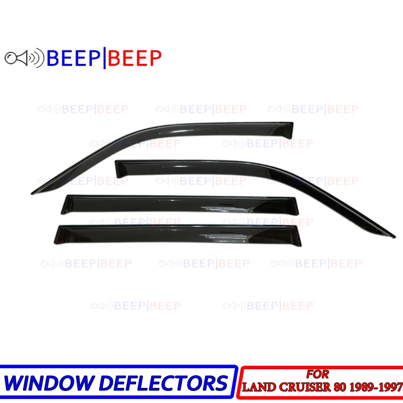Дефлекторы окон для Toyota Land Cruiser 80 1989-1997, автомобильный дефлектор для защиты от ветра
Дефлекторы окон для Toyota Land Cruiser 80 1989-1997, автомобильный дефлектор для защиты от ветра