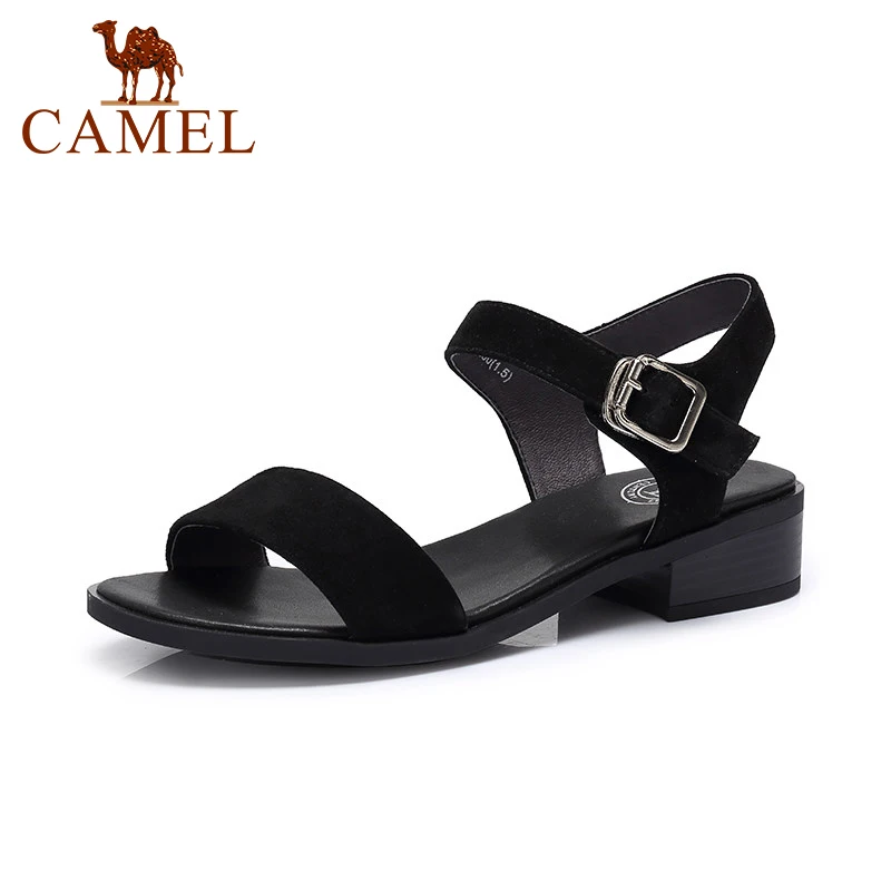 CAMEL/2018 г. Новые корейские модные повседневные женские босоножки из натуральной