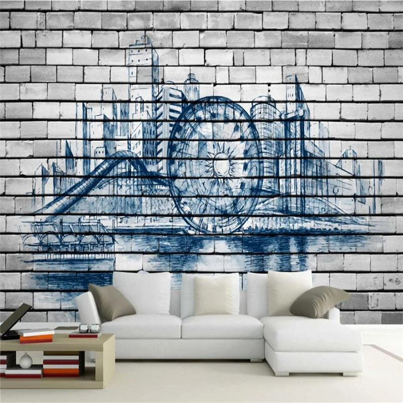 City Photo Wallpapers Brick Modern Geometric Wallpapers 3D Stereoscopic Wall Papers Home Decoration Wall Murals for Living Room
City Photo Wallpapers Brick Modern Geometric Wallpapers 3D Stereoscopic Wall Papers Home Decoration Wall Murals for Living Room
