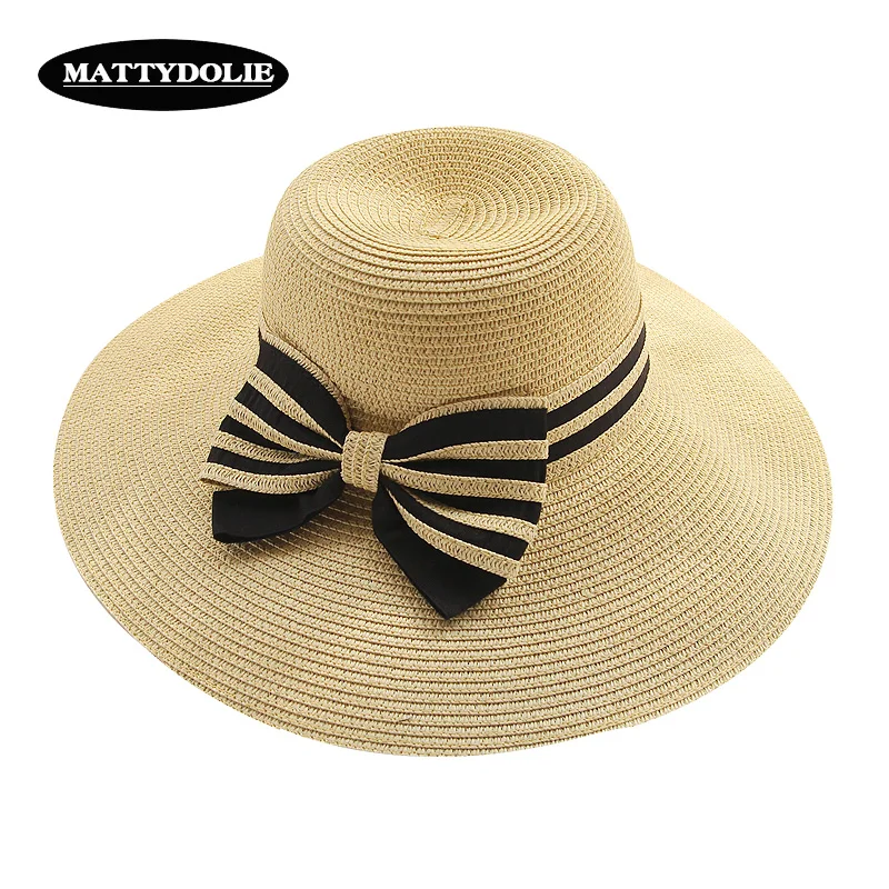 MATTYDOLIE Beach hat sunshade straw hat wide side big hat female summer folding sunscreen holiday seaside holiday bow sun hat
MATTYDOLIE Beach hat sunshade straw hat wide side big hat female summer folding sunscreen holiday seaside holiday bow sun hat
