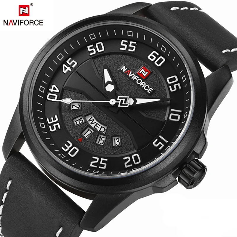 Часы наручные NAVIFORCE Мужские кварцевые, роскошные брендовые аналоговые водонепроницаемые спортивные модные с кожаным ремешком, с датой
Часы наручные NAVIFORCE Мужские кварцевые, роскошные брендовые аналоговые водонепроницаемые спортивные модные с кожаным ремешком, с датой