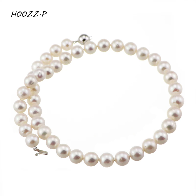 HOOZZ.P Sterling Silver 10-11mm White Freshwater Cultured Pearl Necklace AA Quality Choker Necklace 16 Length
HOOZZ.P Sterling Silver 10-11mm White Freshwater Cultured Pearl Necklace AA Quality Choker Necklace 16 Length