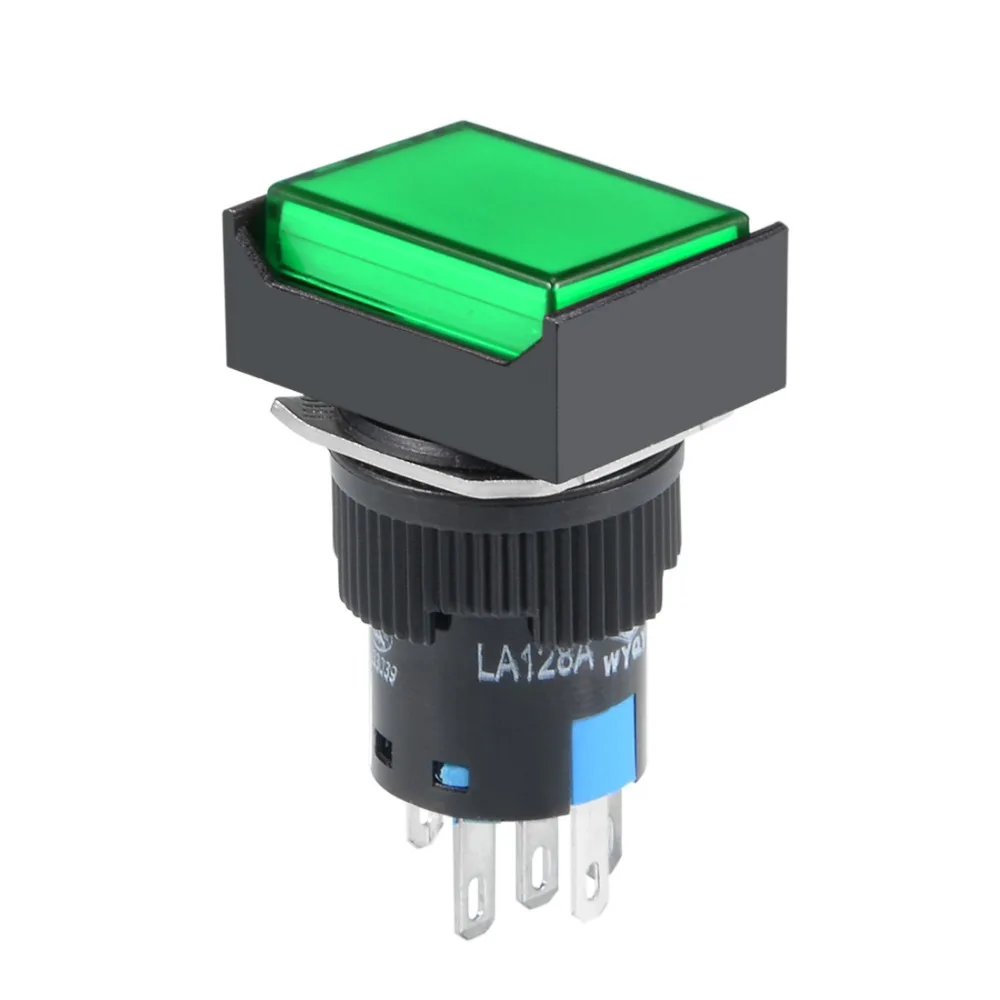 UXCELL 1 PCS Switch 16mm Momentary Push Button Switch Green LED Light Square Button 1 NO 1 NC Light Switch Accessories 24V
UXCELL 1 PCS Switch 16mm Momentary Push Button Switch Green LED Light Square Button 1 NO 1 NC Light Switch Accessories 24V
