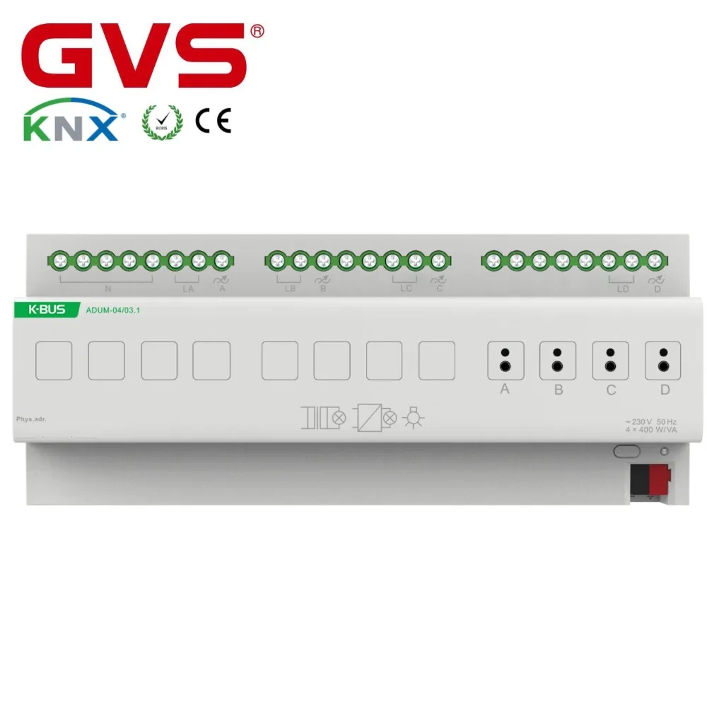 Новинка! Привод регулировки яркости GVS K BUS KNX привод 4 Складки V3|Автоматизация