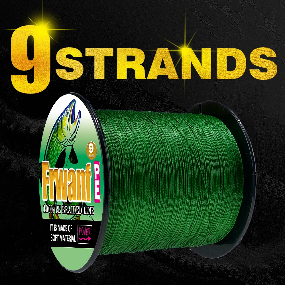 Frwanf X9 PE Braided Fishing Line 300M X4 Multifilament Line 300M 109 Yards 9 Strand Fishing Braid 6LB-110LB Sea Fishing Thread
Frwanf X9 PE Braided Fishing Line 300M X4 Multifilament Line 300M 109 Yards 9 Strand Fishing Braid 6LB-110LB Sea Fishing Thread