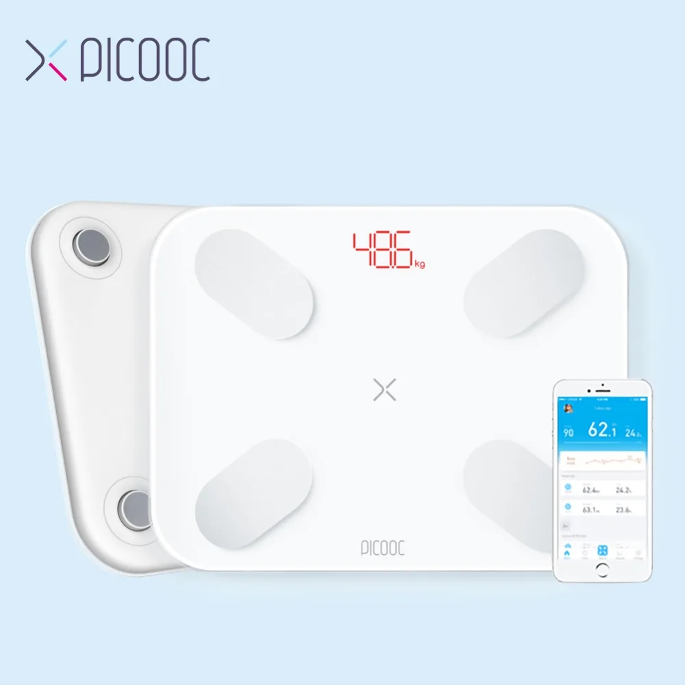 PICOOC S1 весы цифровые для тела и жира ванной Электронные напольные здоровья с