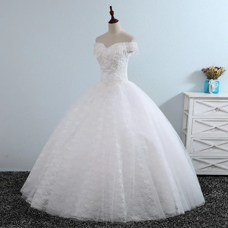 Vestido De Noiva Off The Shoulder Sweetheart A-Line 2019 New Arrival Wedding Dress Floor Length Beautiful Lace Flowers
Vestido De Noiva Off The Shoulder Sweetheart A-Line 2019 New Arrival Wedding Dress Floor Length Beautiful Lace Flowers