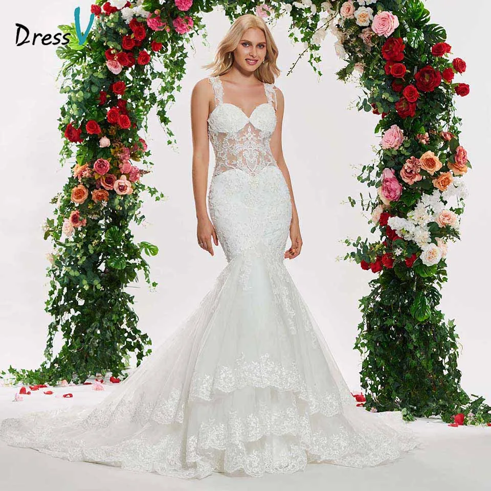 Dressv ivory elegant mermaid wedding dress straps beading button lace floor length simple bridal gonws wedding dresses
Dressv ivory elegant mermaid wedding dress straps beading button lace floor length simple bridal gonws wedding dresses