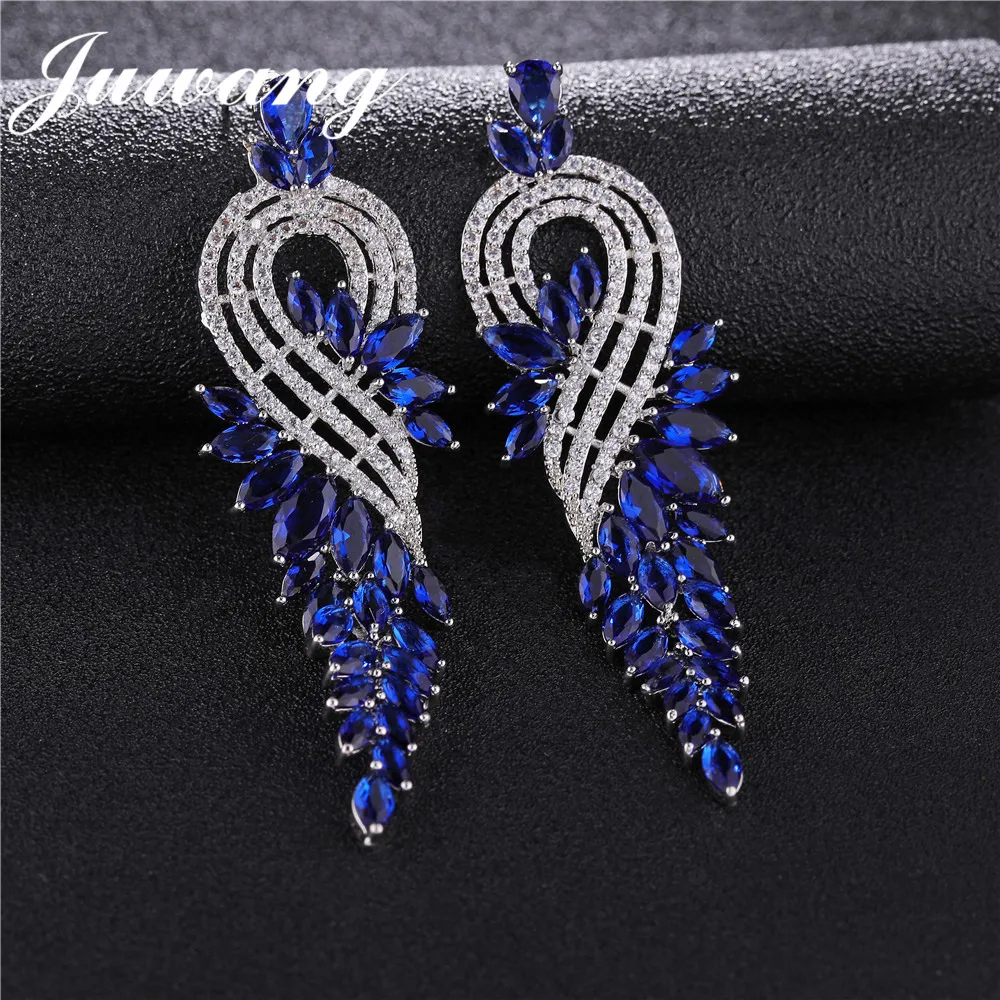 JUWANG Brand Fashion Luxury Wedding Long Earrings Shinning AAA Clear Cubic Zirconia for Women Bridal Jewelry Wholesale
JUWANG Brand Fashion Luxury Wedding Long Earrings Shinning AAA Clear Cubic Zirconia for Women Bridal Jewelry Wholesale