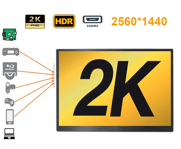 ЖК-дисплей 13,3 дюйма 2K 2560*1440 идеально подходит для Xbox, PS station, игровой консоли switch (type-c, HDMI * 2, наушников, DC in)
ЖК-дисплей 13,3 дюйма 2K 2560*1440 идеально подходит для Xbox, PS station, игровой консоли switch (type-c, HDMI * 2, наушников, DC in)