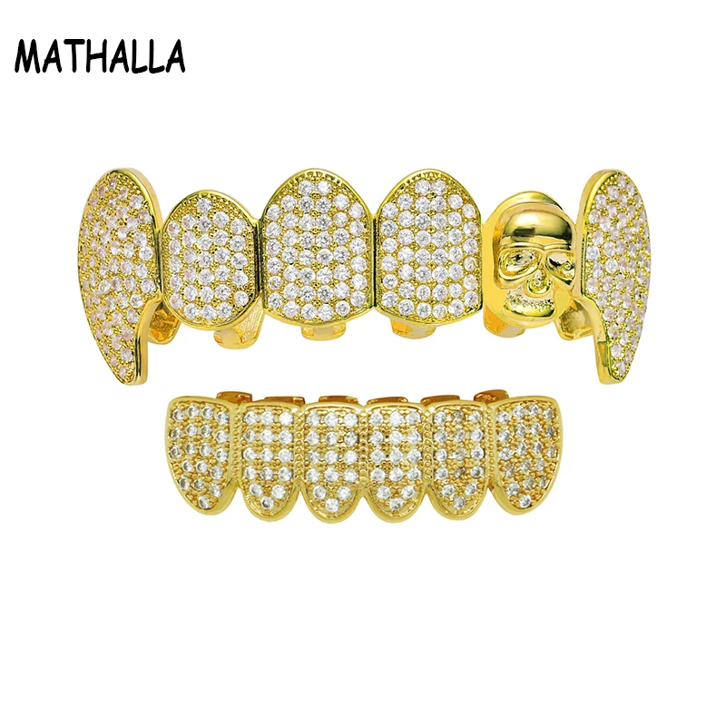 MATHALLA Micro Pave New Style Fangs Jesus Grillz With Bling AAA Cubic Zirconia Stone Grills
MATHALLA Micro Pave New Style Fangs Jesus Grillz With Bling AAA Cubic Zirconia Stone Grills