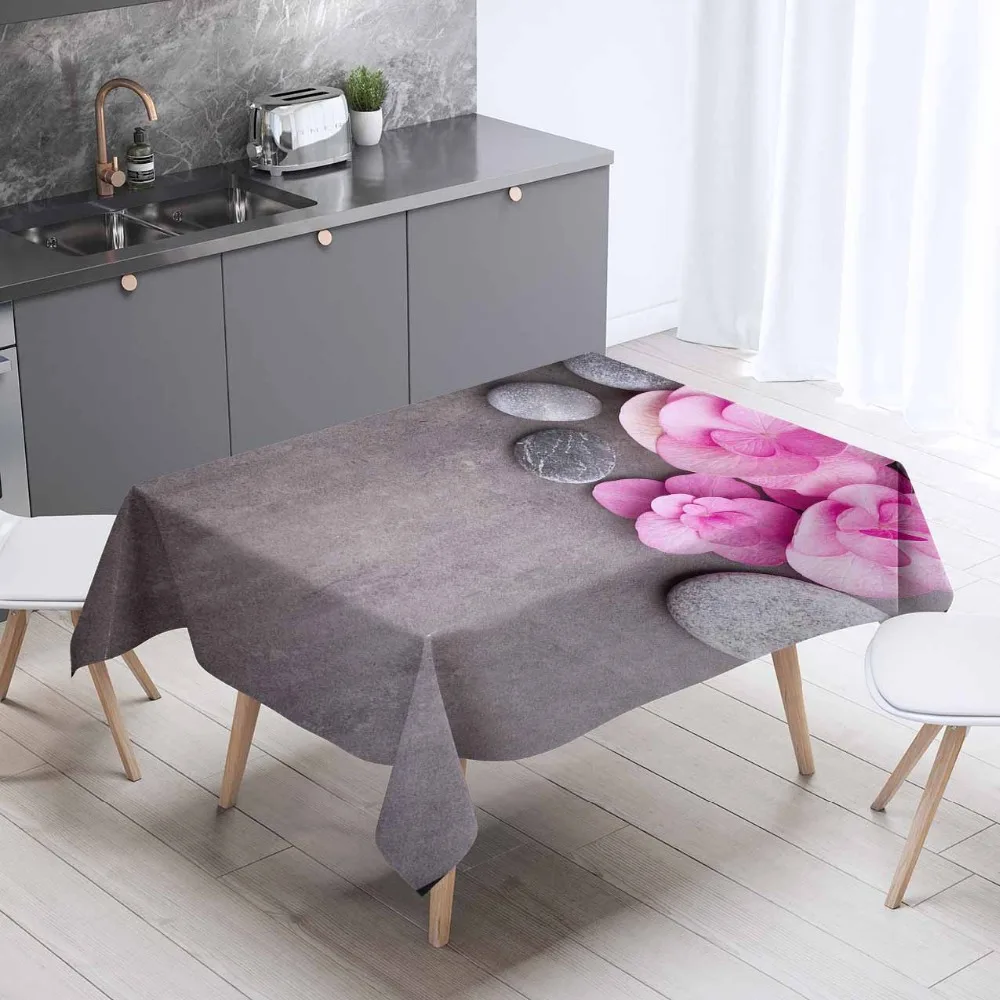 Else Gray Spa Stone Pink Rose Leaves Flower 3d Pattern Print Washable Thicken Cotton Cloth Rectangular Square Kitchen Tablecloth
Else Gray Spa Stone Pink Rose Leaves Flower 3d Pattern Print Washable Thicken Cotton Cloth Rectangular Square Kitchen Tablecloth